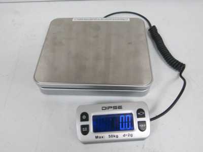 Dipse Cordless Digital Scales, Capacity 50Kg.