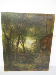 Unframed Canvas Artwork by C.Builism, 1931. Size H70 x W58cm.