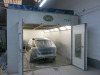 Dalby Spray Booth with Interior Lighting & Extraction (Not Heated), Size H3m W4.1m x L6.7m. Comes with Additional Paint Room with Light & Filter Extraction & 50 x Mixing Paint Pots, Size H2.5m x W2.5m x D2.0m. NOTE: &pound;1000 deposit required and buyer to dis - 2