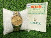 Rolex Datejust 18ct Gold & Stainless Wrist Watch, 36mm Gold with Diamond Aftermarket Dial, Model 16233, Year 1991. Comes with Original Certificate. NOTE: no original box available with this watch and we have had verified as original Rolex, other than a