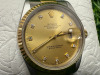 Rolex Datejust 18ct Gold & Stainless Wrist Watch, 36mm Gold with Diamond Aftermarket Dial, Model 16233, Year 1991. Comes with Original Certificate. NOTE: no original box available with this watch and we have had verified as original Rolex, other than a - 3