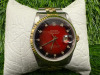 Rolex Datejust 18ct Gold & Stainless Wrist Watch, 36mm Red & Black with Diamond Aftermarket Dial, Model 16233. Year 1990. NOTE: no original box or papers available with this watch and we have had verified as original Rolex, other than aftermarket dial, - 2