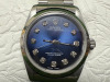 Rolex Oyster Perpetual Stainless Steel Wrist Watch, 31mm Blue & Diamond Dial, Model 67480, Year 1997. Comes with Original Certificate & Rolex Oyster Pamphlet. NOTE: no original box available with this watch and we have had verified as original Rolex, h - 3