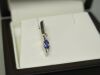 Pair of 18ct White Gold Earrings with Tanzanite & Diamond Spears in Box. RRP &pound;1350. - 4