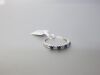 9ct White Gold Ring with 4 Sapphires & 3 Diamonds, Size N. RRP &pound;1175.