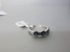 18ct White Gold Ring with 4 Sapphires & 3 Diamonds. Size M. RRP &pound;1795. - 2