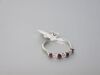 9ct White Gold Ring with 4 Ruby's (0.40) & 3 Diamonds (0.23). Size M-N. RRP &pound;1125. - 2