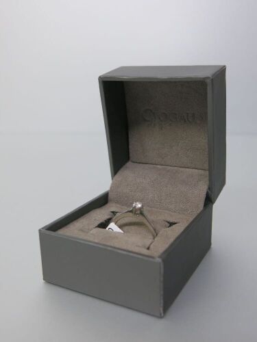 Platinum Ring with Pear Diamond, Size M. RRP &pound;925.