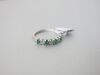 18ct White Gold Ring with 4 Emeralds & 3 Diamonds, Size L-M. RRP &pound;1495. - 3