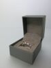 18ct White Gold Ring with 4 x Ruby's & 5 Diamonds, Size J-K. RRP &pound;915.