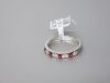 18ct White Gold Ring with 4 x Ruby's & 5 Diamonds, Size J-K. RRP &pound;915. - 4