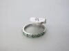 18ct White Gold Ring with 7 Emeralds & 6 Diamonds, Size L-M. RRP &pound;945. - 3
