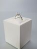 Platinum Baguette 0.18ct Diamond Solitaire Ring. Size L-M. RRP 895.