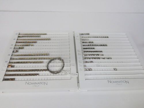 2 x Part Trays of Nomination Stretchy Bracelet Links (As Viewed).