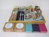 Tray Containing 28 x Assorted Baby & Children's Items, Including Cutlery, Tankards, Notepads, Letter Ornaments & Other (As Viewed).