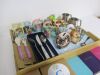 Tray Containing 28 x Assorted Baby & Children's Items, Including Cutlery, Tankards, Notepads, Letter Ornaments & Other (As Viewed). - 4