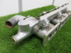 Jaguar 4.2L Triple Weber Inlet Manifold with Polished Aluminium Water Cooling/Thermostat Housing. - 4