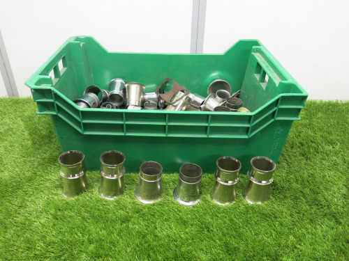Crate of Approx 25 x Carburettor Trumpets, Plus Other Related Parts.