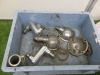 Crate of 16 x Aluminium Thermostat Housing Covers, Plus Box of Misc Housing Gaskets. - 3