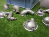 Crate of 16 x Aluminium Thermostat Housing Covers, Plus Box of Misc Housing Gaskets. - 4