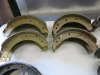 Crate Containing 16 x Pairs of Brake Shoes (As Viewed), 17 x Brake Drum Back Plates. NOTE: all appear to be for Jaguar models. - 3