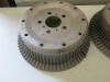 3 x Mercedes Gullwing Aluminium Finned Brake Drums. NOTE: one has crack on edge of cooling fins, potentially repairable). - 3