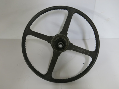 17" Early Bakerlite 4 Spoke Steering Wheel with Adjustable Nut.
