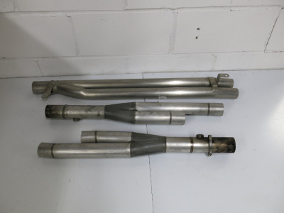 3 Sections of Stainless Steel Exhaust (As Viewed/Pictured).