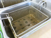 Buffalo Electric Countertop Twin Well Double Basket Deep Fat Fryer. - 6