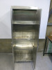 Stainless Steel 2 Door Cupboard with 3 Height Adjustable Shelves. Size H178 x W67 x D40cm. - 4