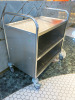 Stainless Steel 3 Tier Catering Trolley. Size H80x W85 x D52cm. - 2