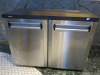 Gamko Anthracite Double Door Undercounter Bottle Cooler, Model MG3/275CS, S/N 202323000229. Size H90 x W120 x D55cm.
