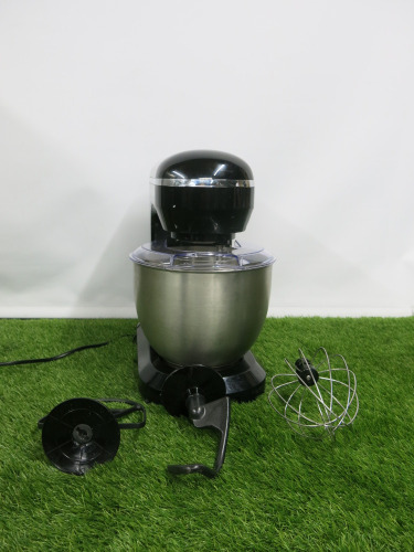 Cookworks Fixed Stand Mixer, Model KM6003B-G5. Comes with Bowl, Hook, Beater & Whisk.