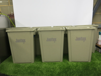 7 x Jantex Recycling 56L Beige Bin.
