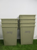7 x Jantex Recycling 56L Beige Bin. - 3