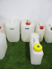 8 x Assorted Sized Plastic Containers to Include: 5 x 10L with 5 Lids, 1 x 12L with Lid, 2 x 20L with 1 Lid - 3