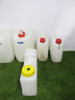 8 x Assorted Sized Plastic Containers to Include: 5 x 10L with 5 Lids, 1 x 12L with Lid, 2 x 20L with 1 Lid - 4