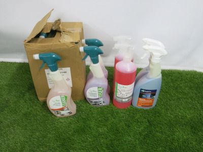 13 x Assorted Cleaning Products to Include: 7 x 750ml Oven Cleaner, 2 x 1L Stainless Steel Polish, 2 x 750ml Kitchen Cleaner & 2 x Foaming Washroom Descaler.