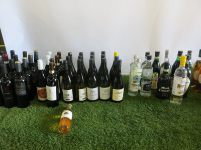 Stock of Red, White, Rose Wine, Spirits & Beers to Include: 23 x Red Wine, 15 x White, 1 x Rose & 16 x Spirits & Liquors & 15 x Asahi & 35 x Corona Extra, 330ml. NOTE: ALCOHOL LICENSE HOLDER REQUIRED TO BID ON THIS LOT.