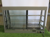 Bartsher Countertop Heated Display with Front & Rear 2 Glass Sliding Doors & 3 Wire Racks. Size H79 x W120 D48cm. - 8