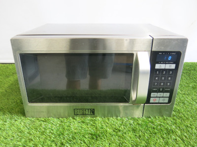 Buffalo 1100w Microwave, Model GK642, S/N 0A4N7WRK900025X.