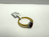 18ct Gold Ruby & Diamond Cluster Ring with White Gold Claws. Ring Size M. - 2