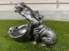 Hippo Ornament Open Mouth Tip Tray. Size H 23cm. - 3