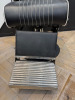 REM Voyager Black Barbers Chair with White Piping, Adjustable Height & Head Rest, S/N 010608. NOTE; Requires bolt in footrest. - 6