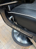REM Voyager Black Barbers Chair with White Piping, Adjustable Height & Head Rest, S/N 010612. NOTE; Requires bolts in footrest. - 2