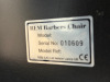 REM Voyager Black Barbers Chair with White Piping, Adjustable Height & Head Rest. S/N 010609. - 5