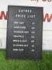 Peg Letter Board. Size H46 x W31cm. Comes with Letters as Per Picture.