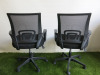 Pair of Black Mesh Back Office Swivel Chairs. - 2