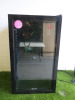 Swan Single Glass Door 80L Drinks Cooler, Type SR12030BN. Size H83 x W43 x D47cn.