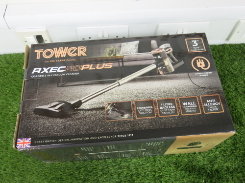 Tower RXEC20PLUS Corded 3 in 1 Vacuum Cleaner, Model T513005BLG. Comes with Original Box.